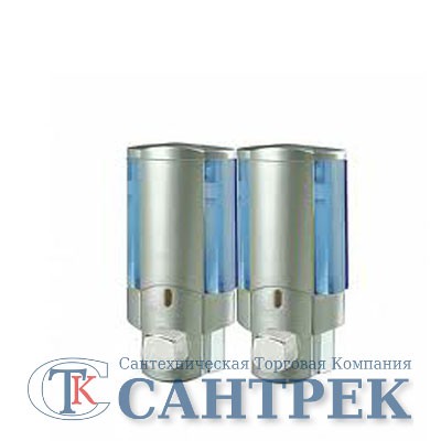407-1/L Дозатор для жидкого мыла настенный двойной - 1