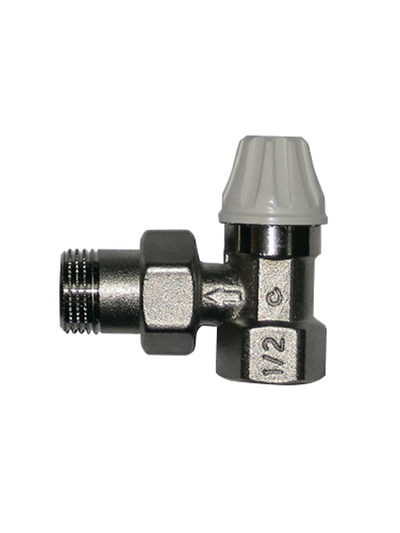 Клапан COMISA ручной, настр нижний, для радиатора, угловой 1/2 (88.212.04) - 1