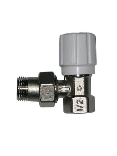 Клапан COMISA ручной, настр верхний, для радиатора, угловой 1/2 (88.212.00) - 1
