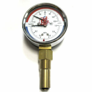 Термоманометр ТМТБ-31Р Dy80 с нижним подключением 1/2', 10 бар (0-1,0 МPа) 0-120 (ТМТБ-31Р)