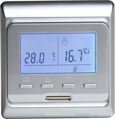 Терморегулятор для теплого пола E 51.716 СЕРЕБРО - 1