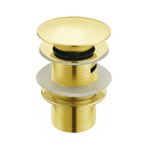 ТВ51 донный клапан с переливом (Золото) Click-clack MELANA