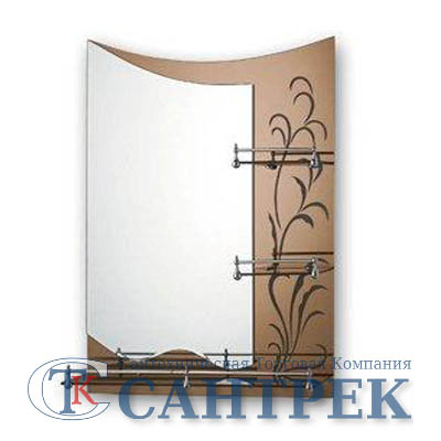 Зеркало для ванной комнаты (F687) FRAP (тонир корич) - 1