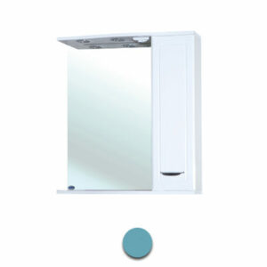 Зеркало-шкаф 'Мальта-55' голубое правое ЗМ55ГП 550х722х190