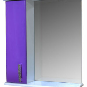 Зеркало-шкаф 'Марта-60' левый (Фиолетовый) 600*725*180