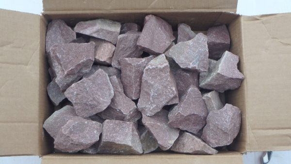 Камень малиновый кварцит (коробка) 20кг колотый - 1